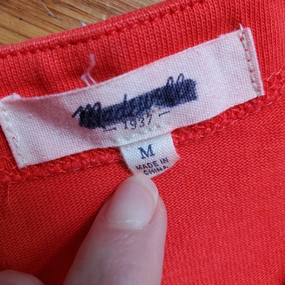 Madewell striped embroidered sleeveless top size‎ medium - Picture 7 of 7